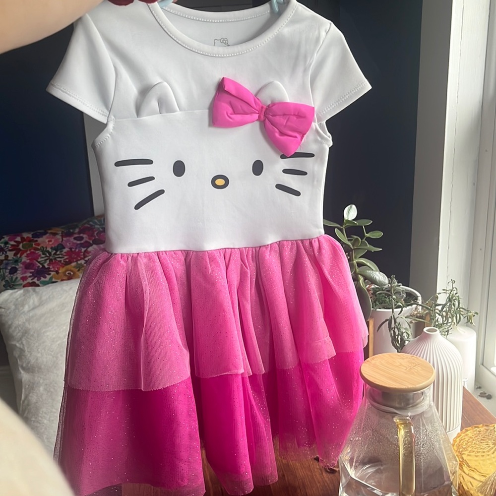 Hello Kitty Tutu Girls Dress Size 4/5 Gently Used Condition